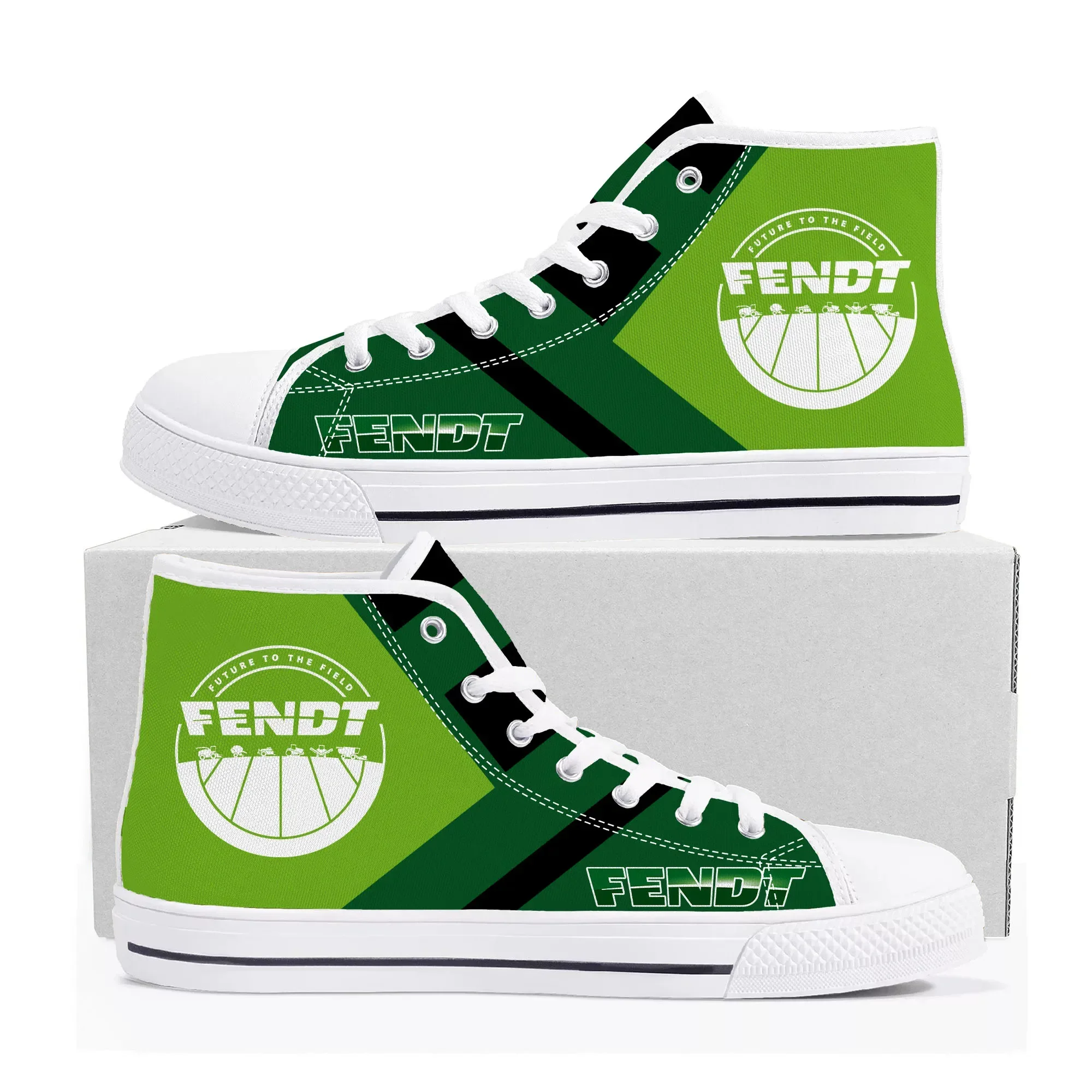 

Обувь Fendt, высокие кроссовки, мужские и женские, высококачественные кеды из канваса, повседневная обувь для пар, обувь на заказ