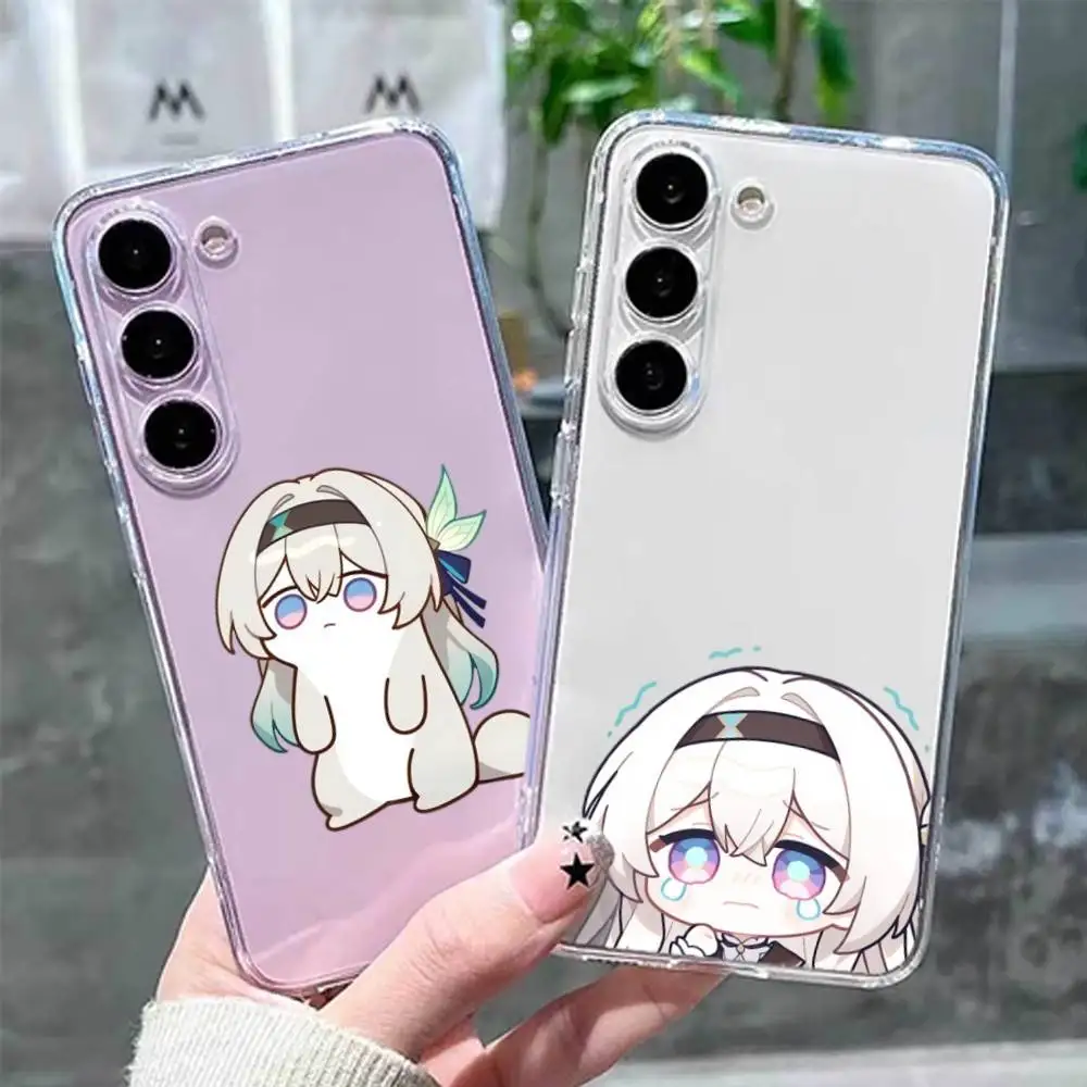 

Honkai Star Rail Cute Firefly Kawai Phone Case Transparent Silicone Soft For Samsung GalaxyA10,12,13,20,21s,22,31,32,52,71,72,73