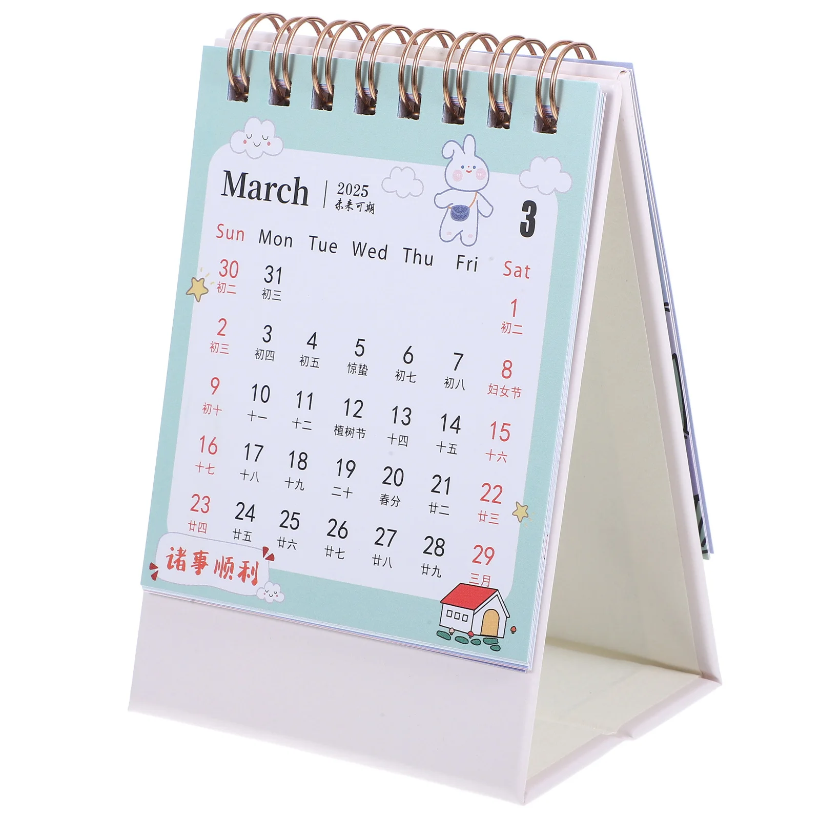 Mini Desktop Flip Standing Office Home School Aesthetic Decor Mini Table Desk Calendar Desk Aesthetic Calendar Cute