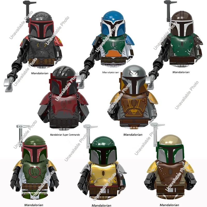 

Hot Toys New Mandalorian Star Wars Dath Vader Mandalorian Super Commando Clone soldiers Commander fox Bricks Figures Toys Dolls