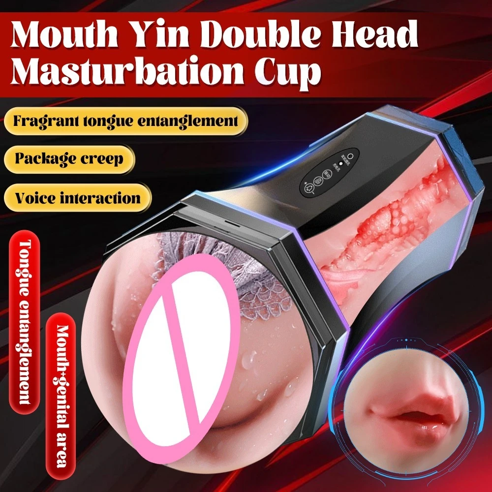 Adult Goods Sex Toys Male Masturbator Masturbation Cup Realistic Vagina Oral Sex Masturbation Cup Smart Massager Sex Machine 18+ view 4