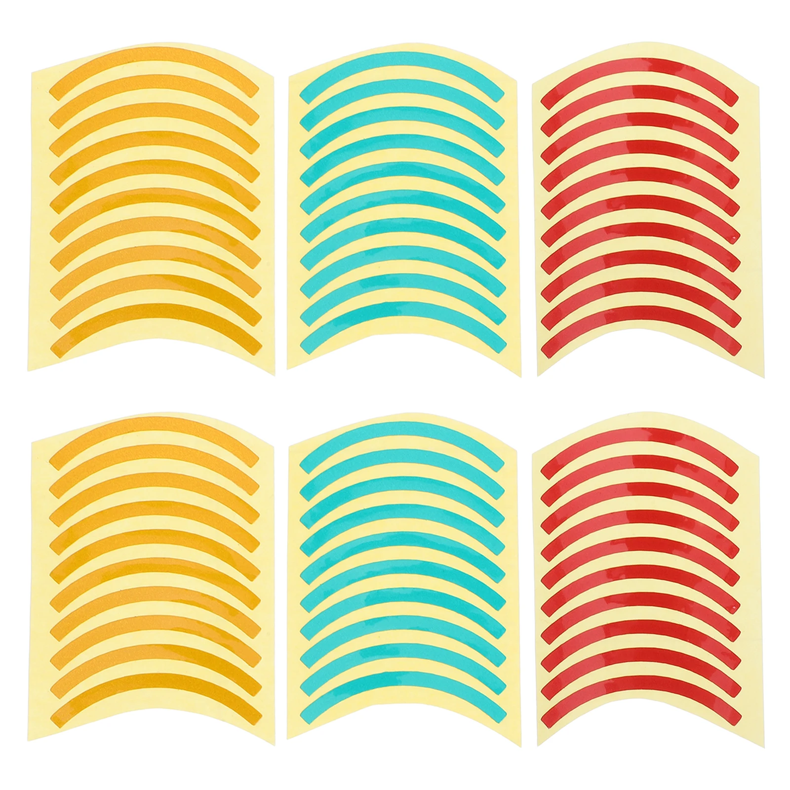 

60pcs Pressure Gauge Sticker Tricolor Reflective Labels UV Protected Waterproof Adhesive Decals Industrial Use