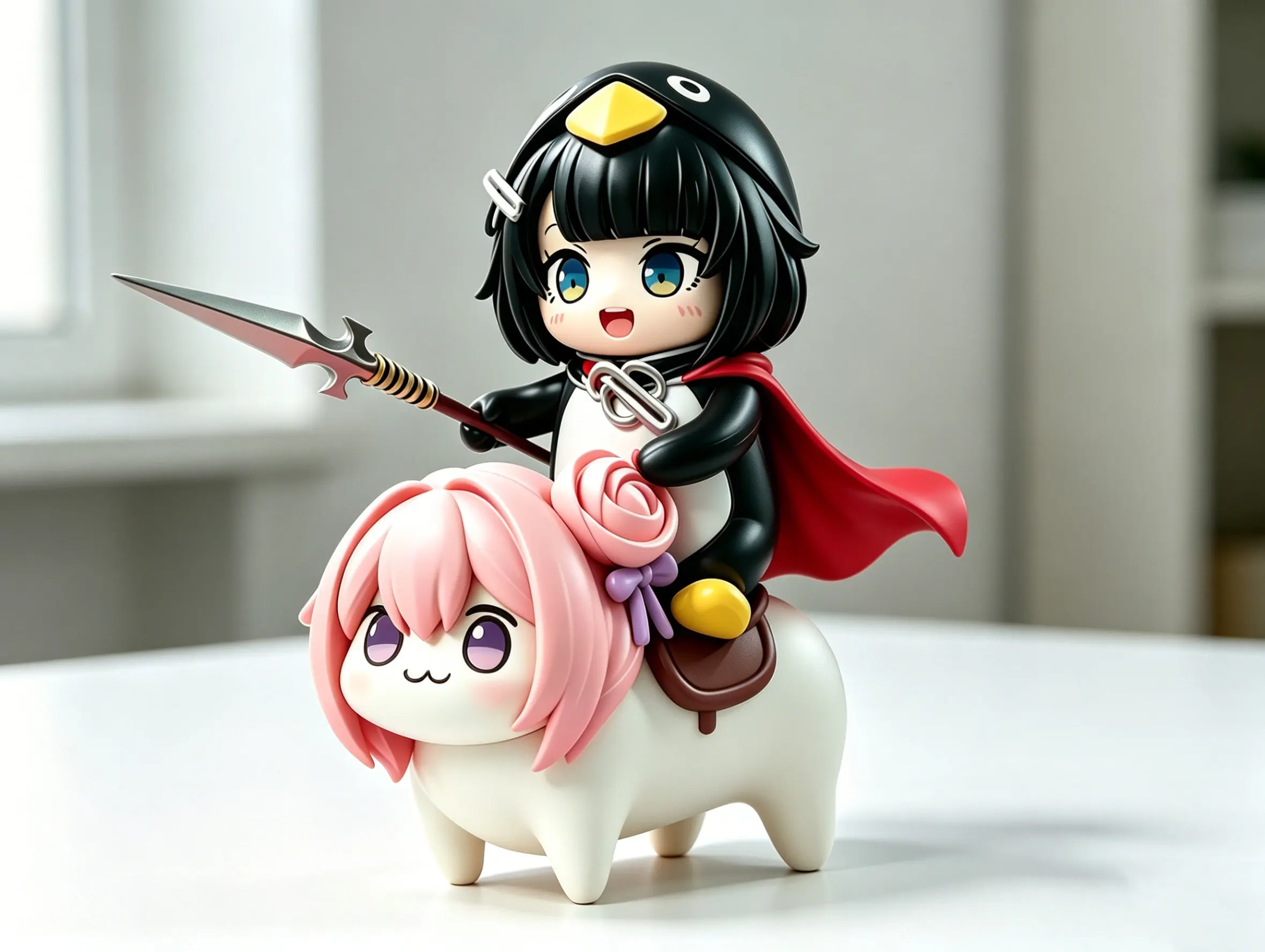 DORO Series Victory Goddess Gugu Gaga Knight Desk Case Ornament In-Stock Collectible Office Decorations