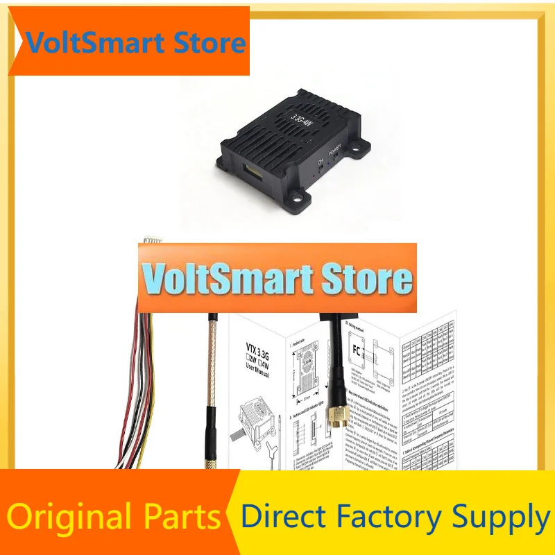 VoltS3.3G-4W Long Range VTX VRX FPV Video Transmitter 16CH Wid Band Video Receiver For FPV RC Racing Drone Goggles Parts