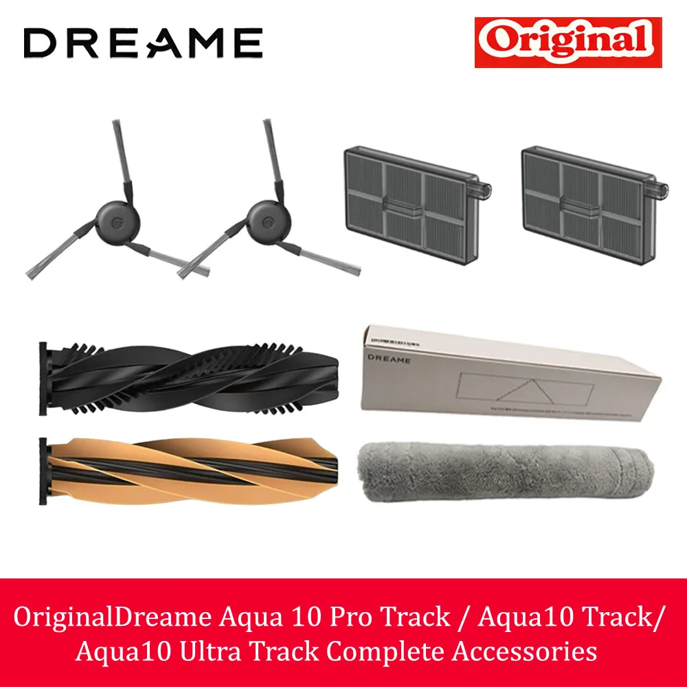 Originele Dreame Aqua 10 Pro Track / Aqua10 Track / Aqua10 Ultra Track Accessoires Hoofdborstel Filter Track Mop Stofzak Optioneel