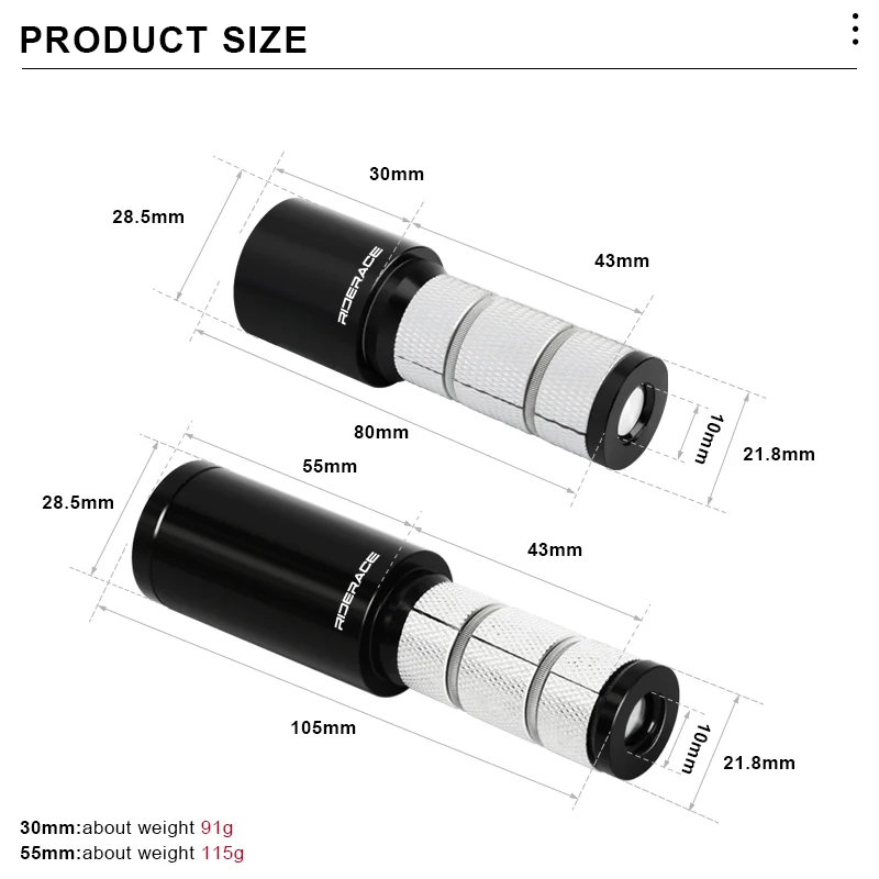 Bicycle Handlebar Stem Height Extender 1-1/8\