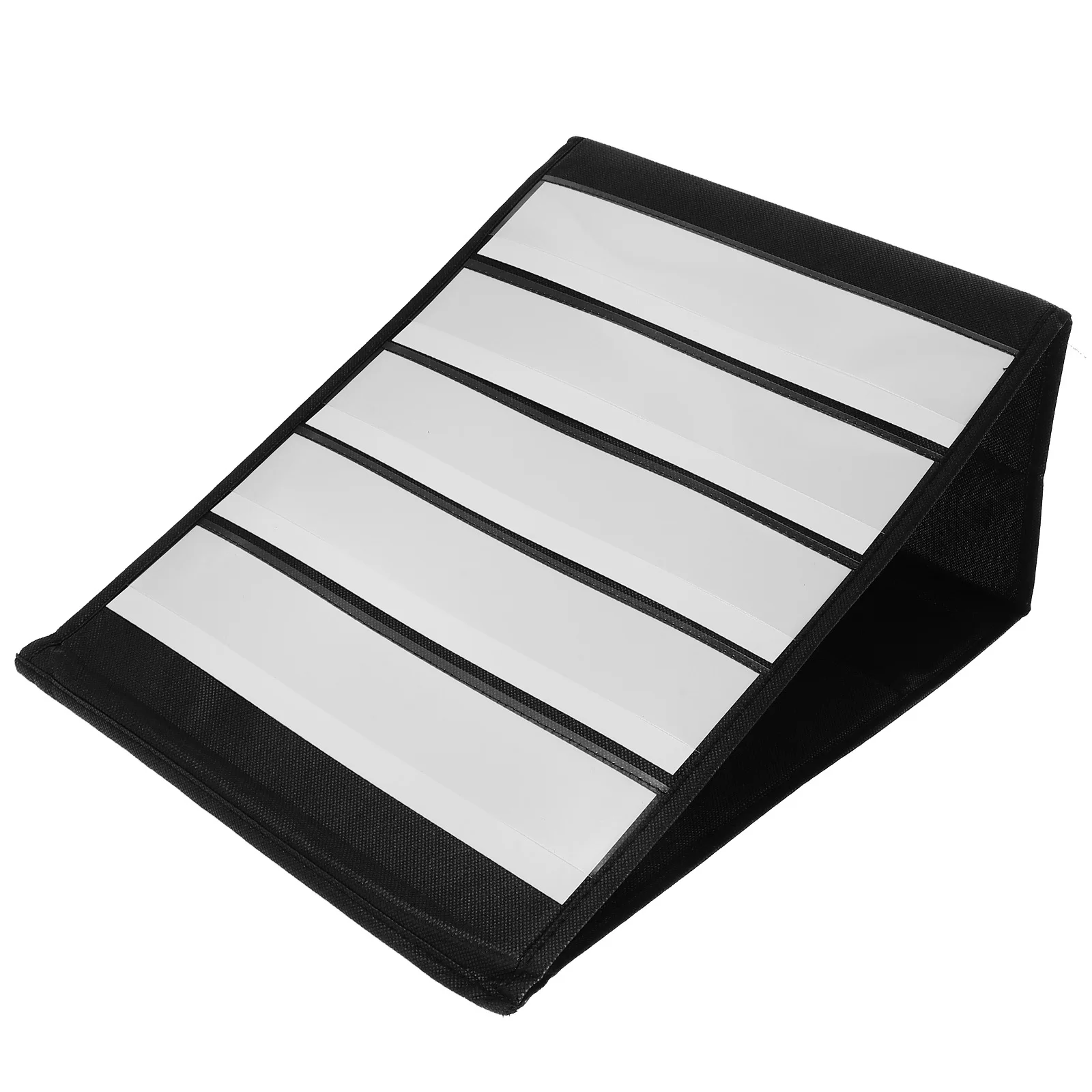 

1 Set Large Tabletop Pocket Chart Stand Sturdy Triangular Design For Classroom Homeschool Organization Double-Sided Greeting