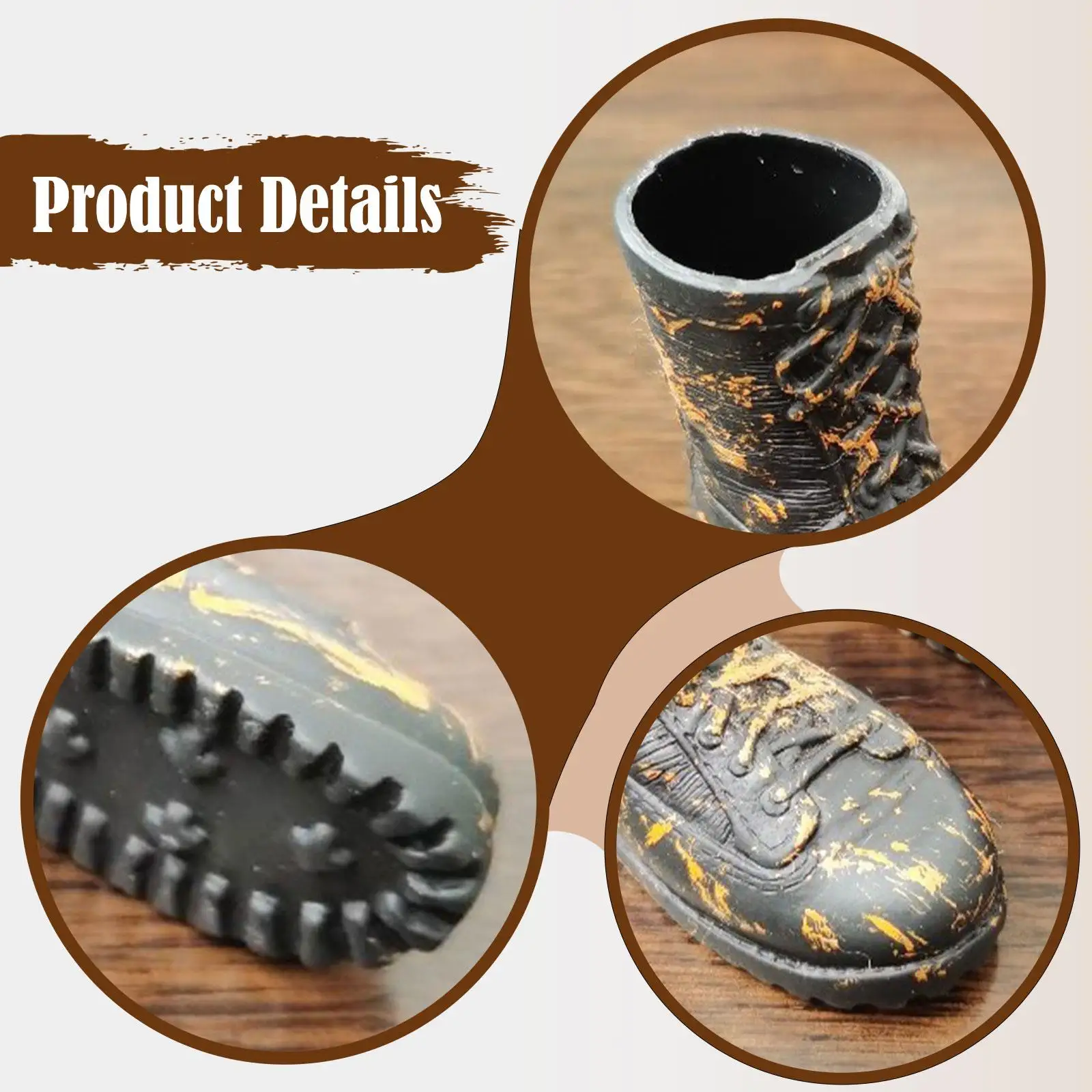 Botas em escala 1/6 - Botas de tornozelo de combate para figuras de ação - ocas