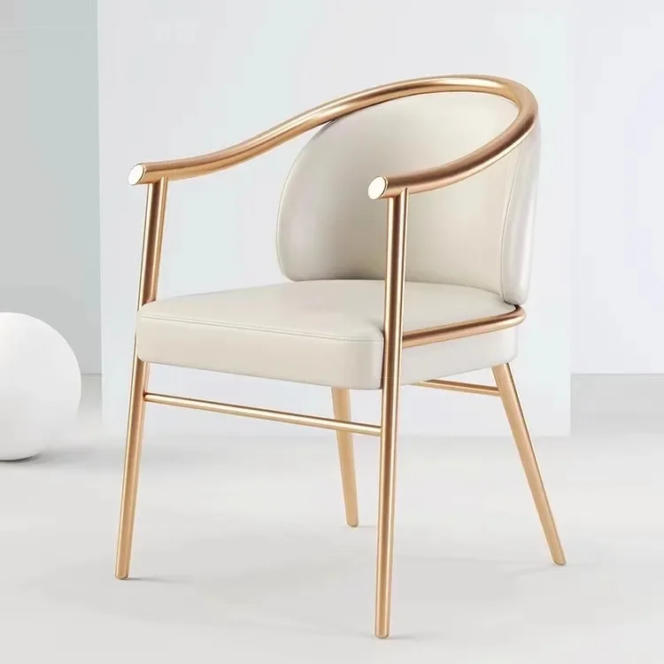 Modern light luxury master chair living room balcony tea tea table computer study office back household dining chair
