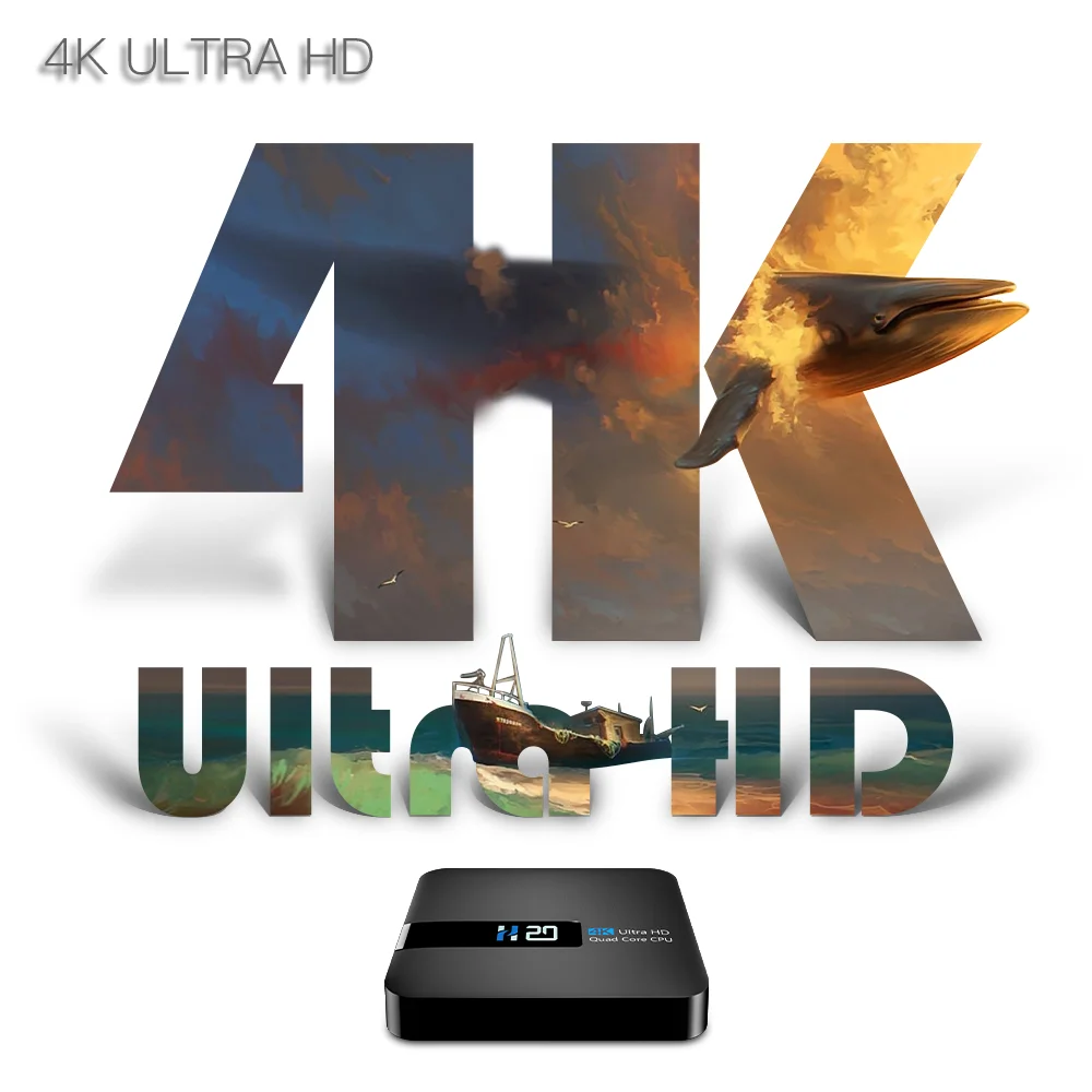 أندرويد 10.0 الذكية صندوق التلفزيون ، H20 ، Mi Box s ، 4K HD مساعد صوت ، شحن مجاني ، 24h لإرسال ، في الأوراق المالية ، 2GB ، 16GB ، RK3228