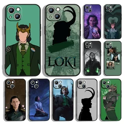 Marvel Lovely Loki Phone Case For Apple iPhone 14 13 12 11 Pro Max mini XS XR X 8 7 6S 6 Plus Black Soft Funda Back Cover Coque