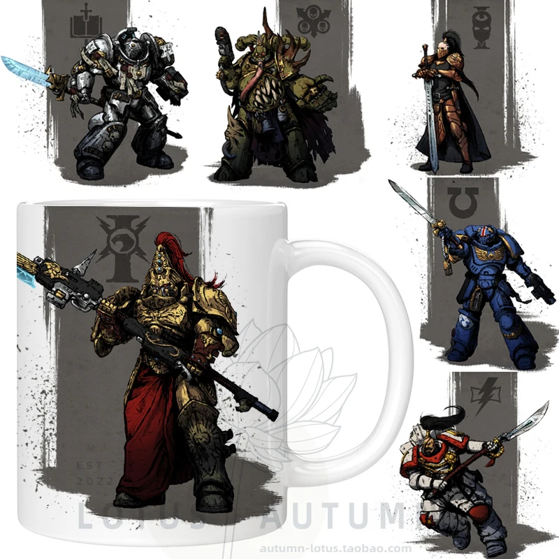 Warhammer 40K Ceramic Mark Water Mug Anime Gift Cartoon Space Marines