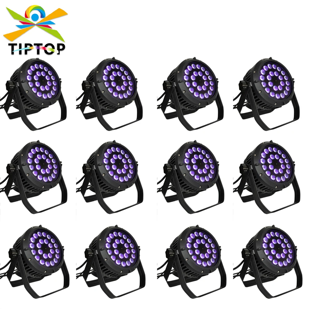 Wholesale Price Cast Aluminum Made Led Par DMX Stage Light RGBWAP Dimmable 24X18W Waterproof DJ Lights Sound Activated Powerful