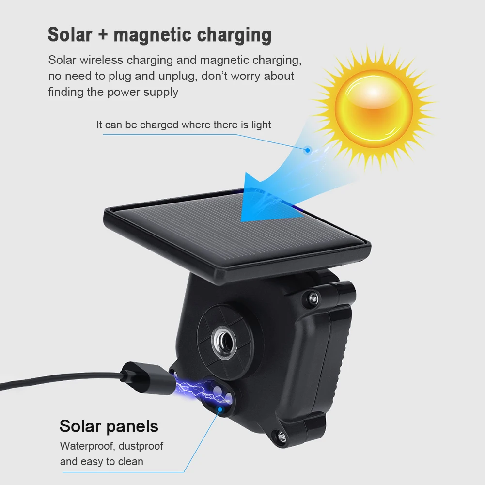 Zonne-Energie Band Temperatuur Alarmsysteem Ip67 Waterdicht Motorfiets Banden Druksensor Lcd Display Motor Tpms Band Sensor