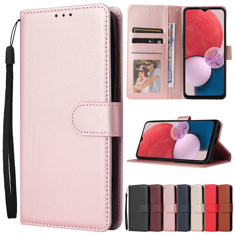 

High-quality Wallet Card Stand Magnetic Flip Leather Case For Samsung Galaxy A12 A13 A14 A34 A51 A52 A53 A54 S23 Ultra S22 S21 P