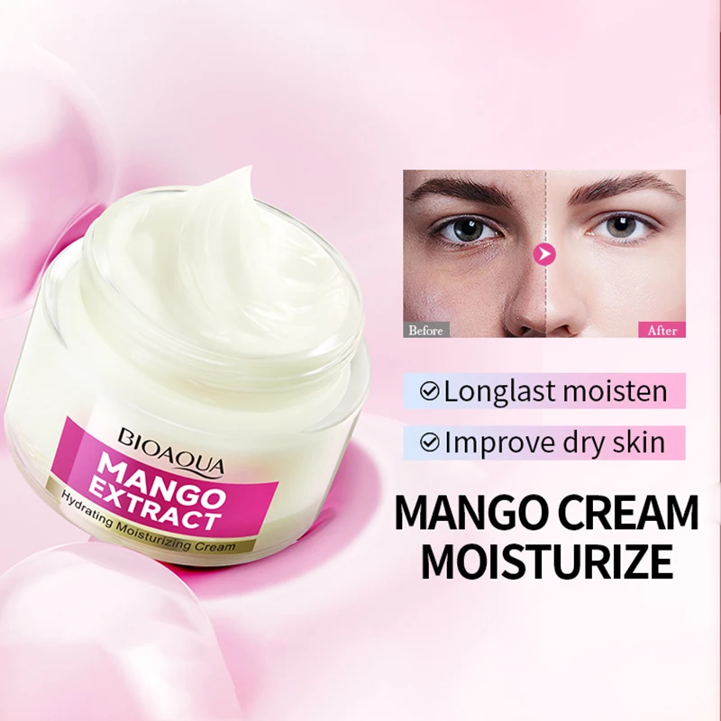 BIOAQUA Mango Face Cream Moisturizing Whitening Anti-Aging Anti Wrinkles Facial Cream Face Skin Care Products