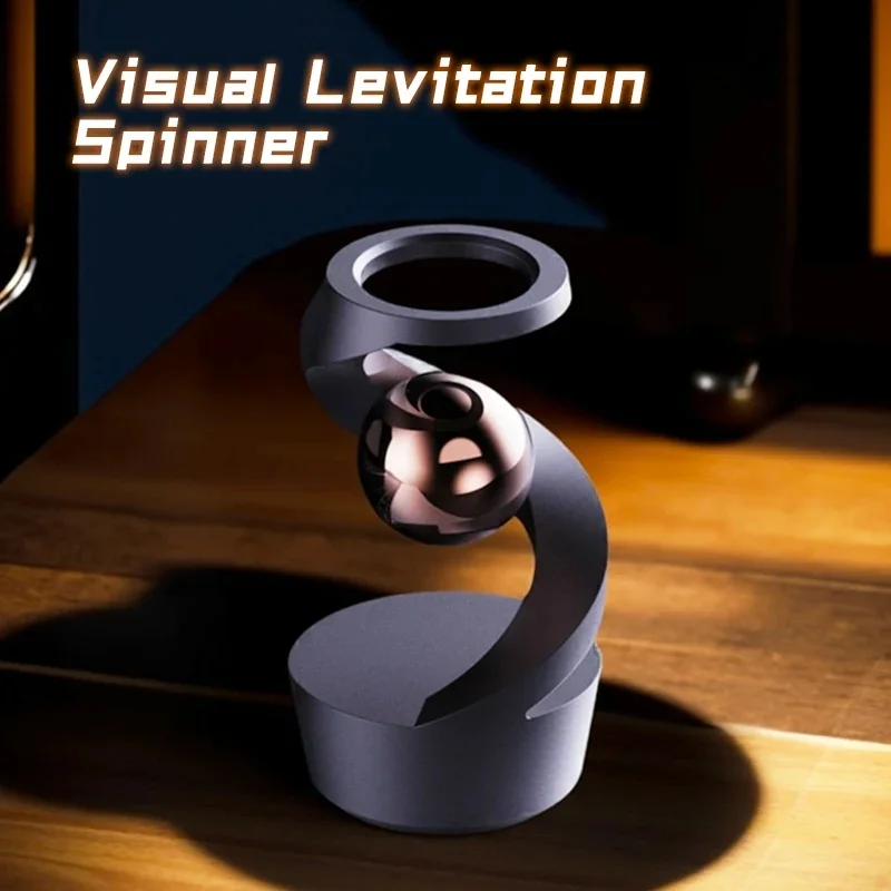 Kawaii Magnetic Levitation Spinner Fidget Toy Visual Floating Stress Relief Sensory Desk Gadget Kids Birthday Party Favors view 2