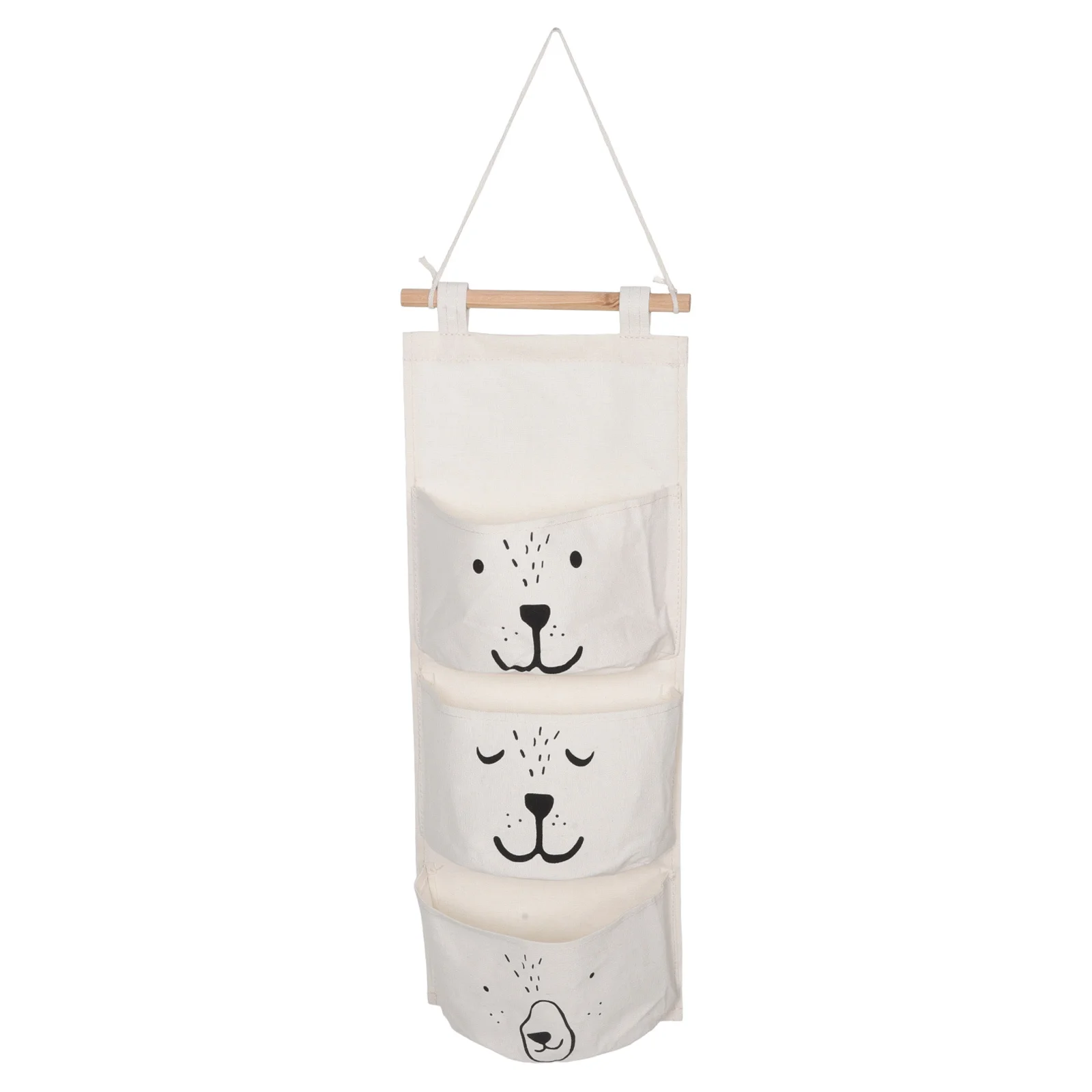 

Wall Hanging Bag Multi-Pocket Organizer Fabric Space-Saving For Bedroom Living Room Office Wall Mount Closet Organizer