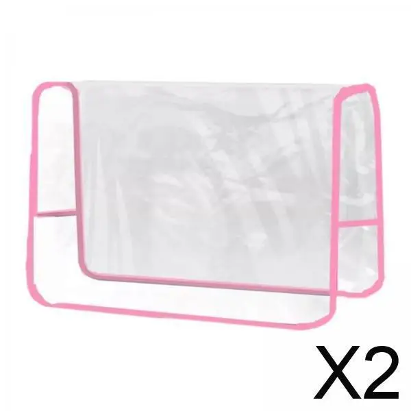 2x funda trasera de silla multiusos transparente para peluquería centro de belleza barbería
