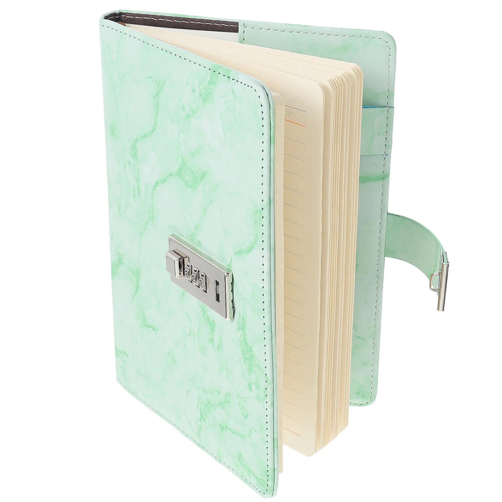 Password Diary Book Lock Notebook Secure Portable Writing Supply Multi-Function Notepad Organizer