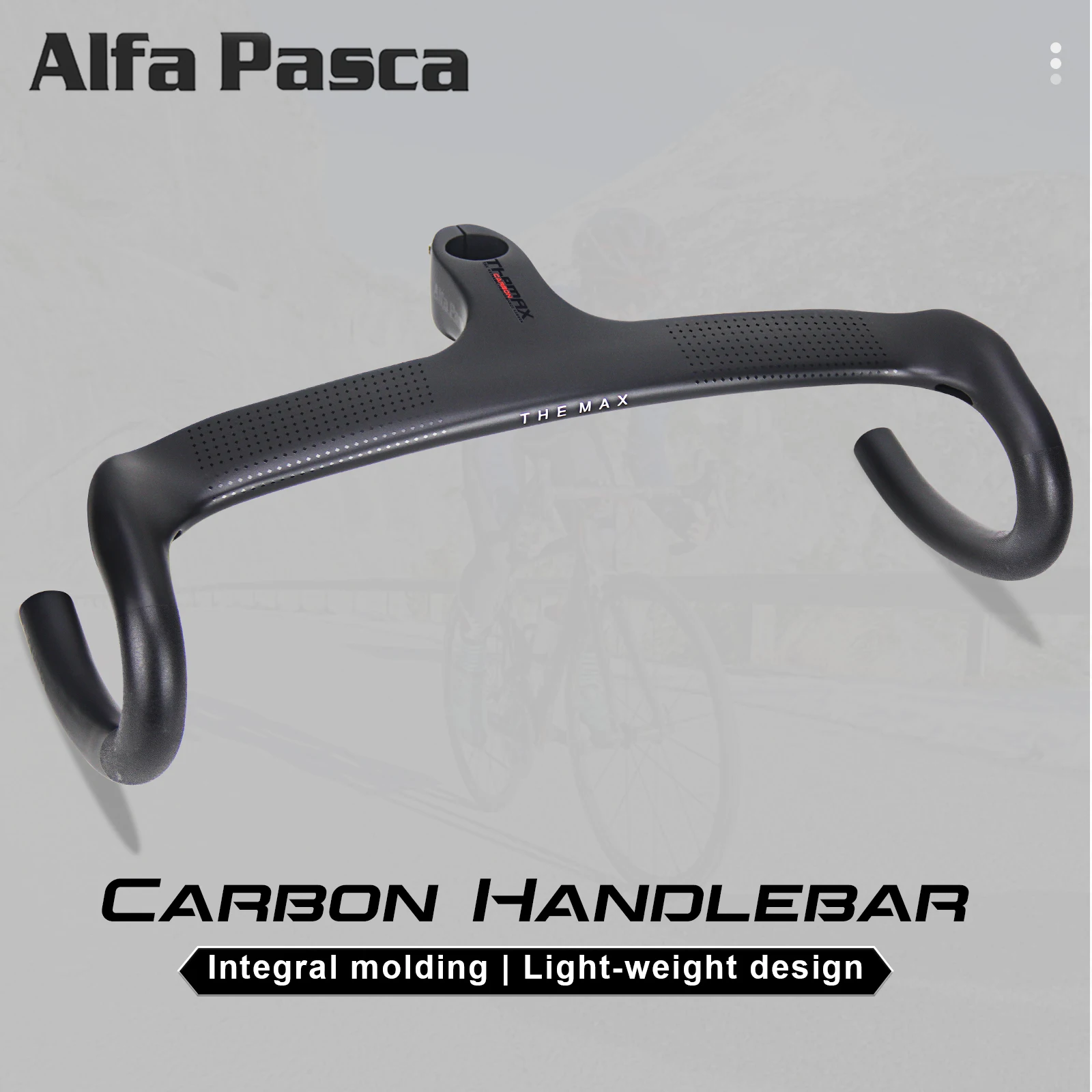 

RXL SL Carbon Road Handlebar Integrated Racing Bike Speed 28.6 Black Internal Routing Drop Handle Bars For Bicycle 400/420/440