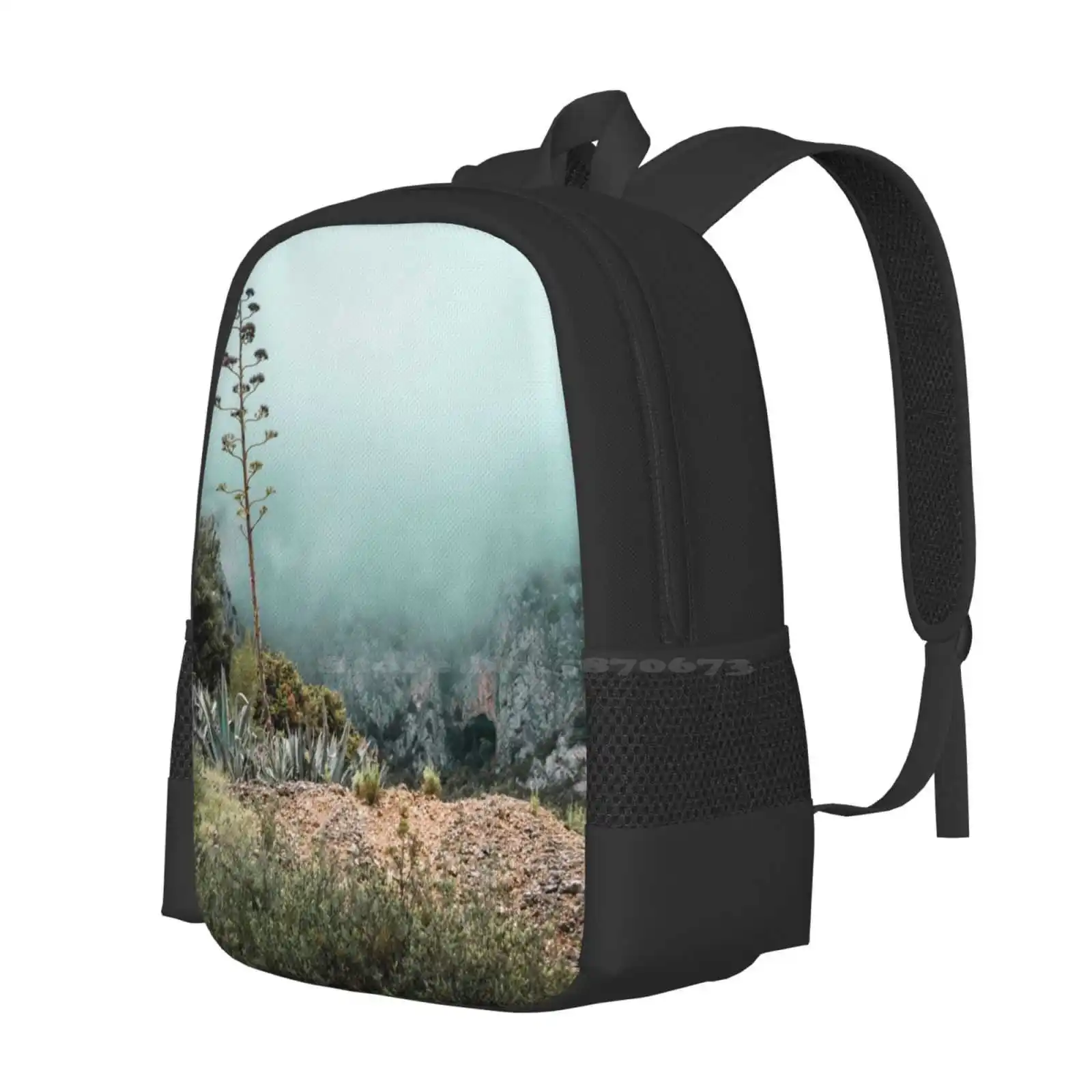 Hvar Teen College Student Backpack Pattern Design Bags Croatia Hvar Island Landscape Nature Clouds Travel Adventure Europe