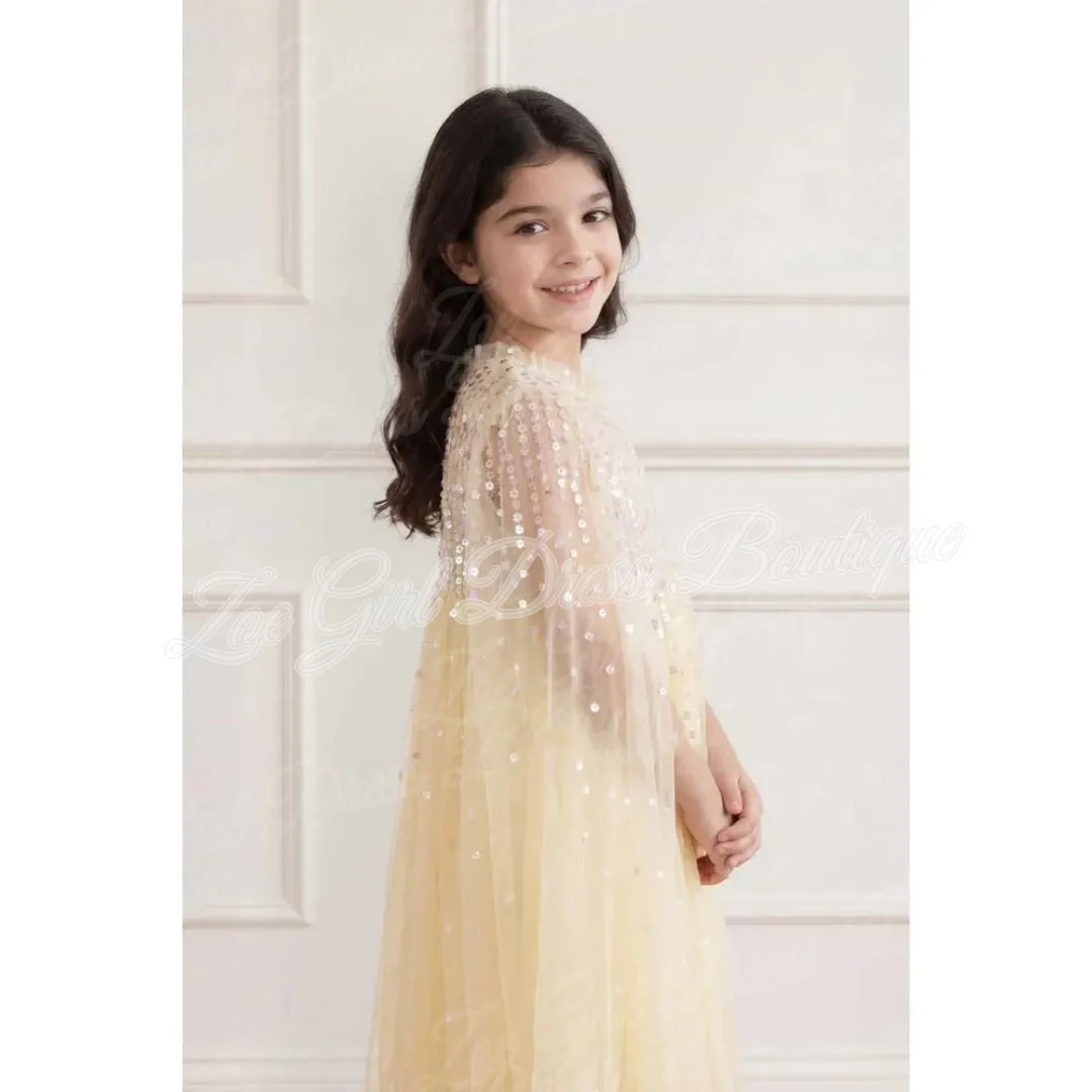robes-de-demoiselle-d'honneur-en-tulle-jaune-clair-avec-manches-cape-et-sequins-robes-courtes-personnalisees-pour-mariage-anniversaire-premiere-communion