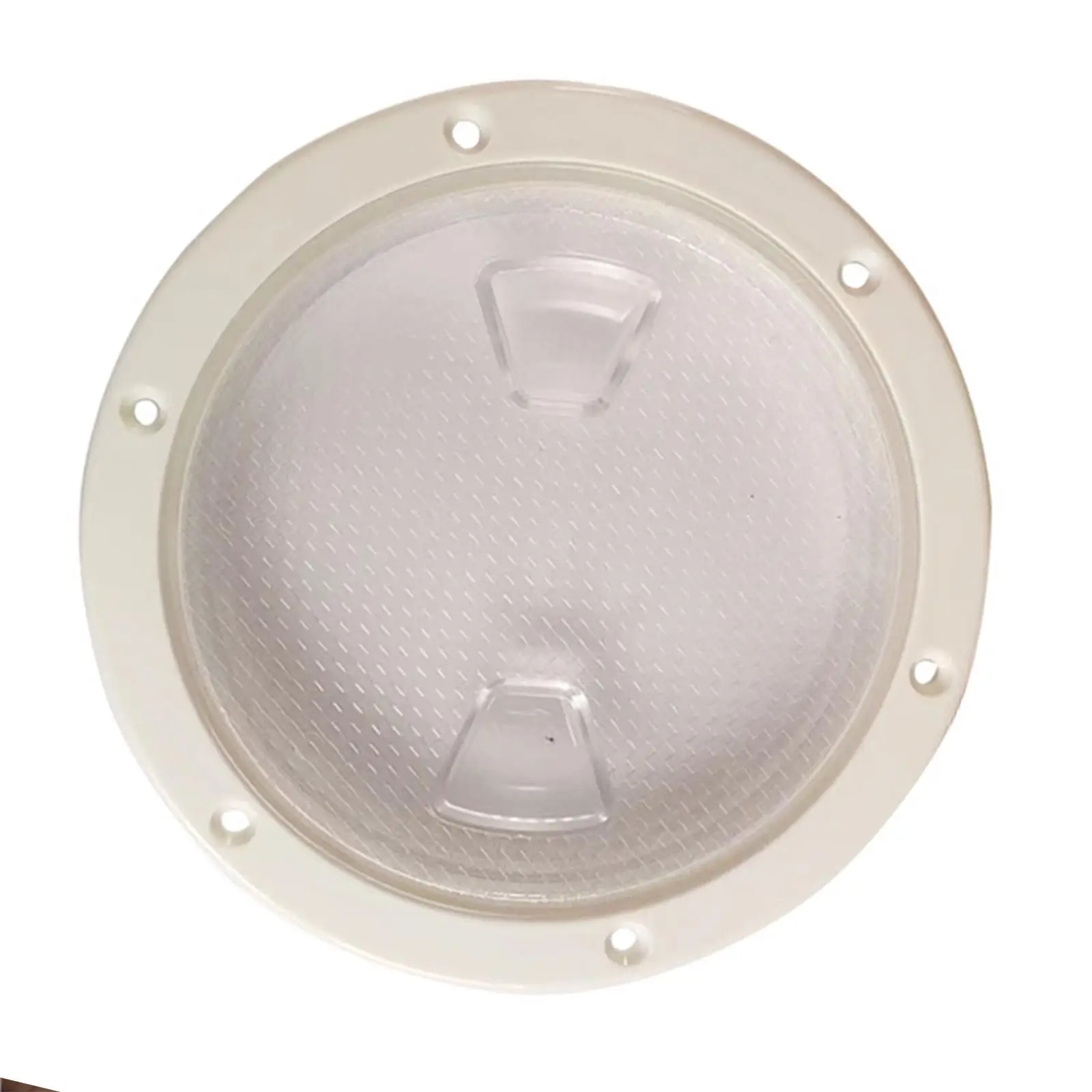 Circular Boat Deck Plate Cover Clear View Non Slip Surface Hatch for Marine Access RV Fishing Boat