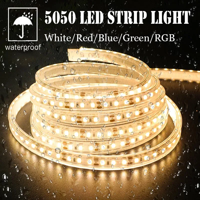 

5m 5050 60leds/m LED Strip DC 12V Warm White Blue Green Red RGB Lamp Ribbon IP20 IP65 IP67 IP68 Waterproof Outdoor Lighting Tape