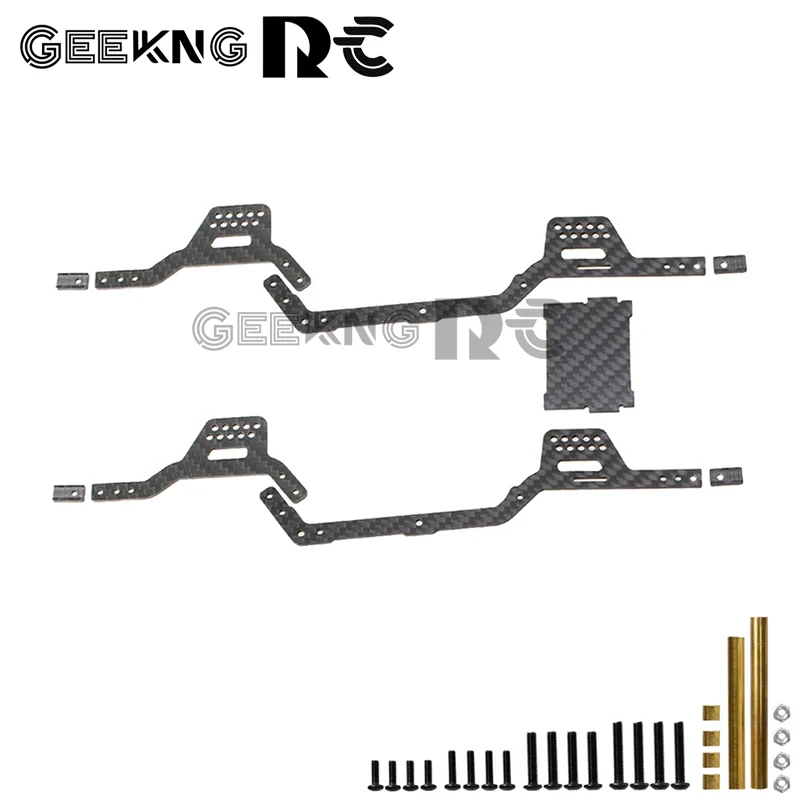 TRX4M LCG Carbon Fiber Chassis Kit Frame Girder Rail for TRX4M 1/18 RC Crawler Car Upgrade Parts Accessories