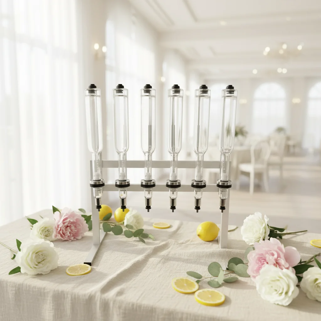 New Hot Selling Perfume Dispenser Bar Glass Bottle Set For Wedding Party/New Store/bar Opening Celebration Perfume Display