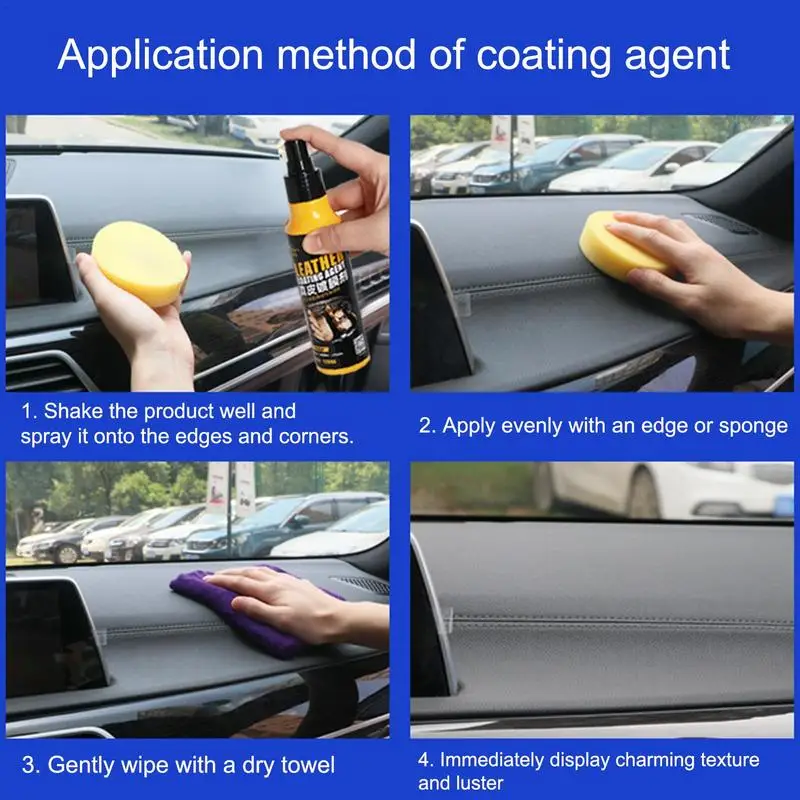 120ml Auto Leather Renovation Agent Car Leather Repair Cream Dashboard Wax Moisturize And Protect Leather Seat For Automobiles