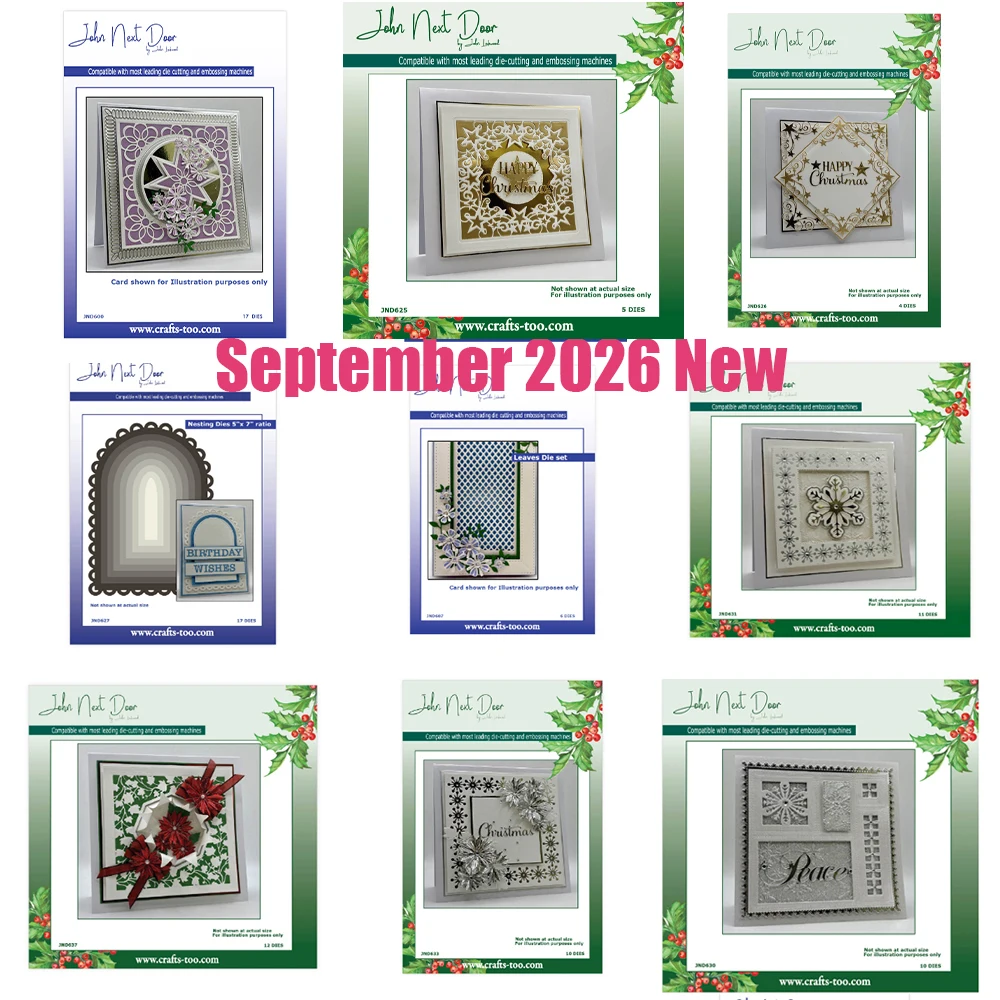 John Starburst Corners Starburst Square Ravello Arched Windows Metal Cutting Dies for DIY Handmade Scrapbook September 2026 New