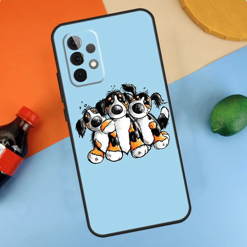 Funny Bernese Mountain Dog Case For Samsung Galaxy A54 A34 A14 A55 A35 A15 A56 A36 A16 A12 A32 A52 A13 A53 A17 A37 A57 - view 5