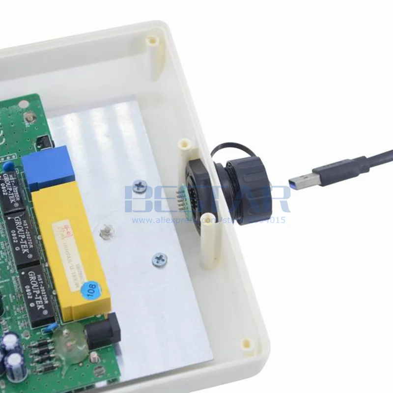 الصناعية مقاوم للماء USB 3.0 موصل IP68 M25 10Pin ذكر إلى USB نوع أنثى المقبس لوحة التوصيل جبل مع غطاء الغبار