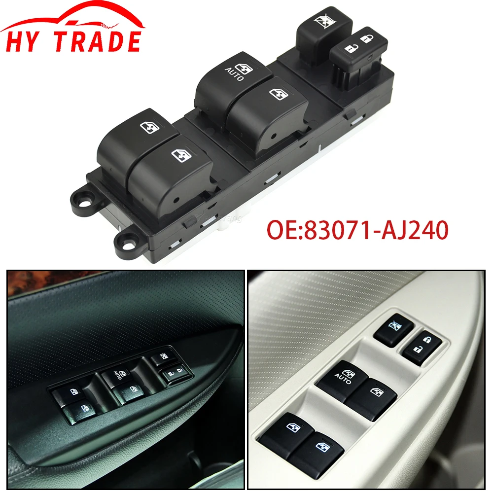 Subaru Outback 2013-2015 Electric Power Master Window Switch Driver Side New Car Accessory 83071-AJ240 83071AJ240