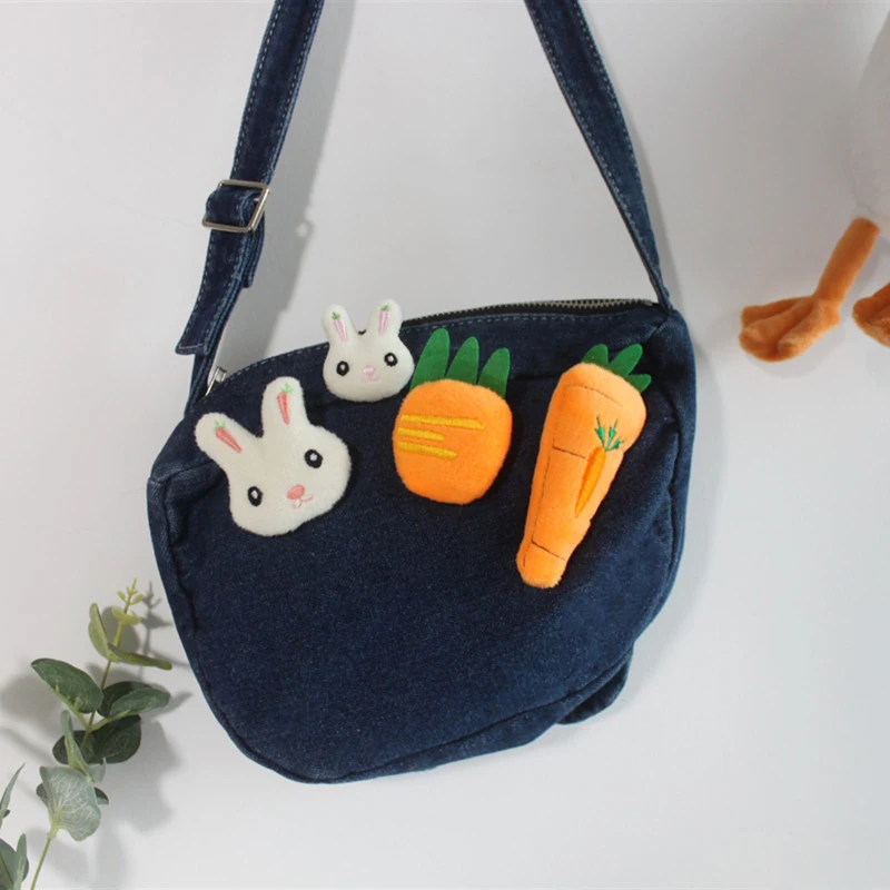 Cute Plush Rabbit Radish Brooch For Women Children Fashion Clothing Backpack Bag Accessories Creative Couple Gift Badge Jewelry