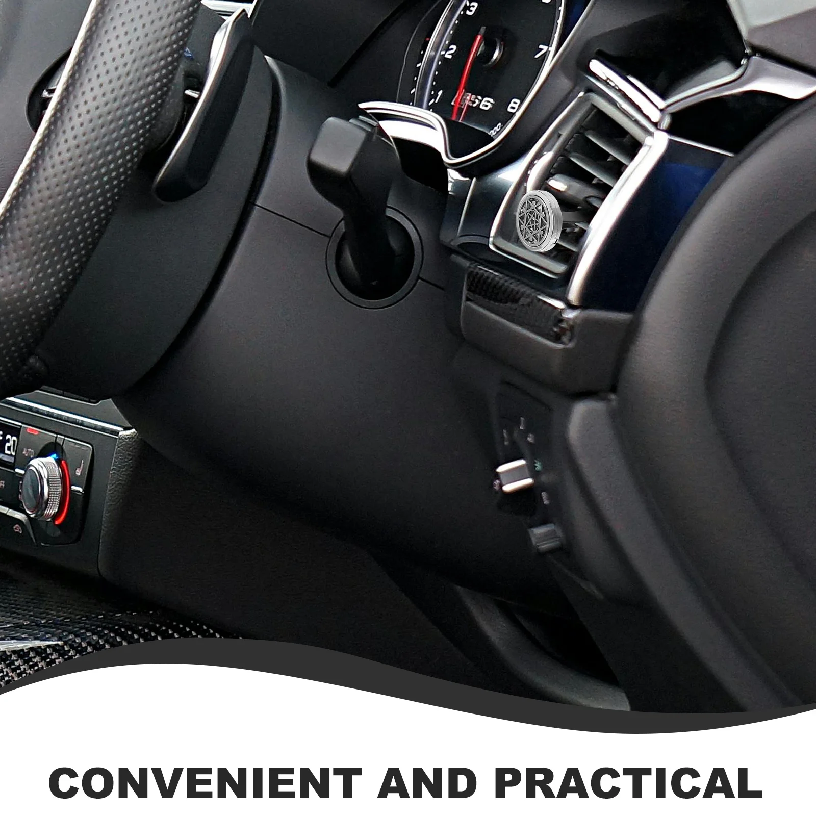 

Essential Oil Car Diffuser Stylish Hollow Design Perfume Clip for Vent Aromatherapy Air Freshener Diffuser for Vehicle Room