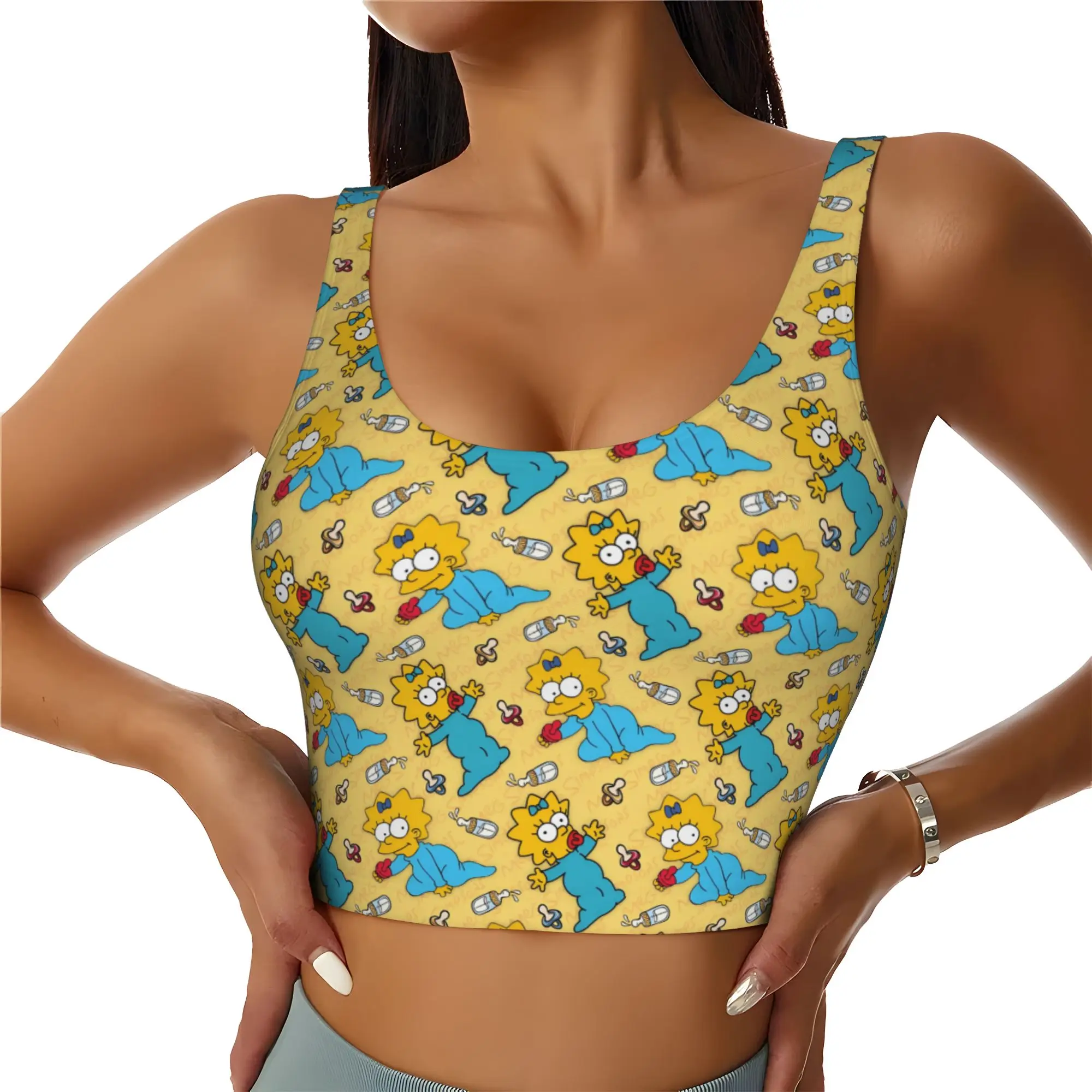 sutias-esportivos-de-alto-impacto-personalizados-s-simpsoned-anime-para-mulheres-tops-cropped-sem-costura-para-treino-e-corrida-com-estampa-do-homer