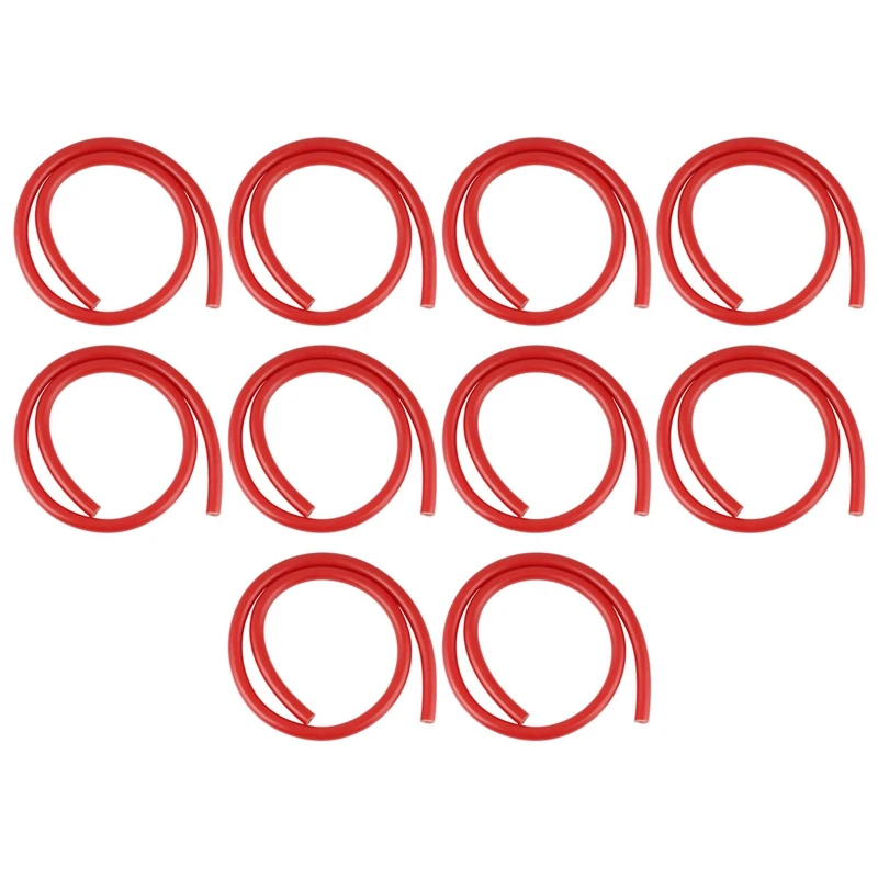 10Pcs 16X3MM Spearfishing Rubber Sling Speargun Bands Emulsion Tube Latex 1M Red