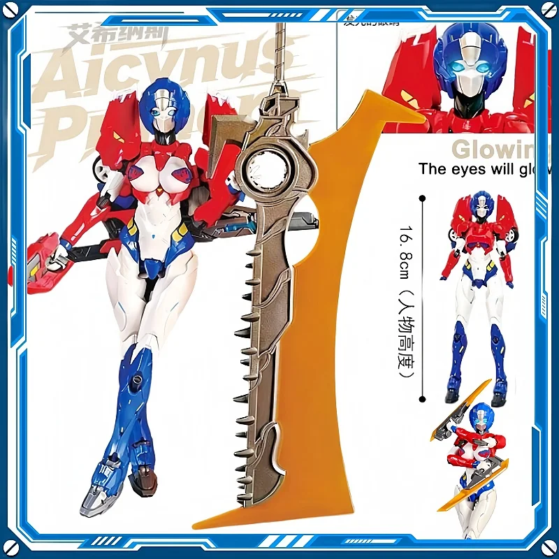 Neue Original Transformation Action-figuren Spielzeug Aicynus Primera Arcee Charming Mecha Rot Und Blau Op M66339s Montage Modell Spielzeug