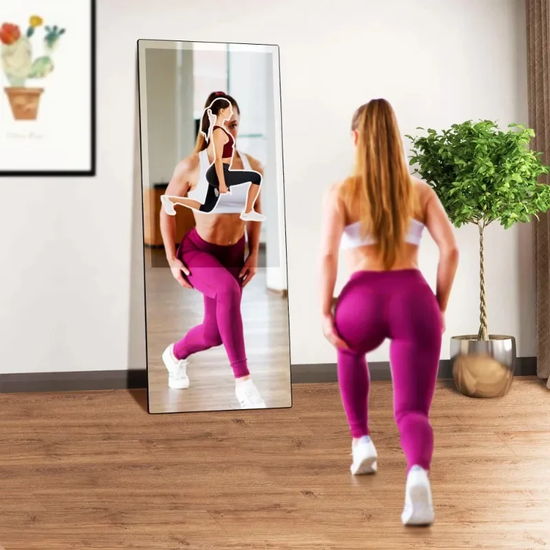 49 Magic Sports Mirror Gym Interactive Health Full Body Exercise Gym Floor Sports Exercise Mirror Smart Fitness Mirror