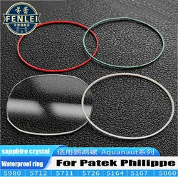 For Nautilus Sapphire Glass Waterproof Ring Patek Philippe 5980 5712 5614 5726 5164 5060 5167 Watch lenses Watch Mirror Glass