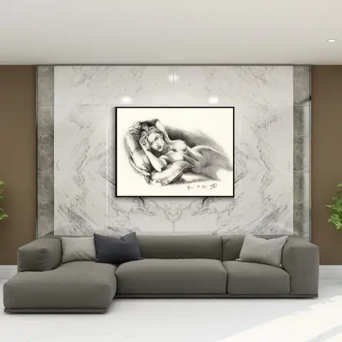 Bilashmart Titanic Movie Heroine Rose Portrait Poster Kate Winslet Sketch Canvas Painting Print Wall Art Picture for Living Room Home Decor