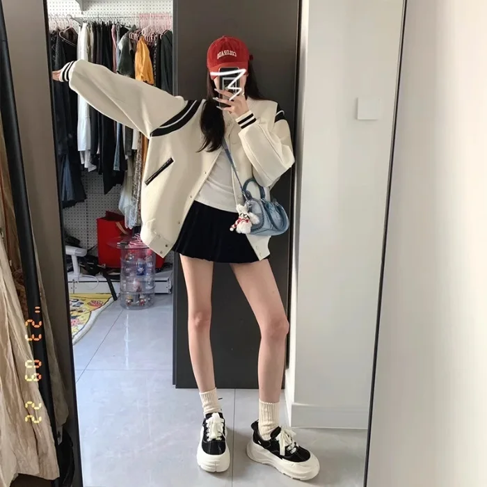 

Элегантные женские куртки из твида, высококачественные пуговицы, передний карман, чистый простой базовый женский стиль, модная верхняя одежда с длинным рукавом, осень