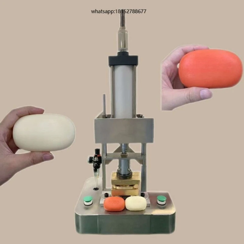Small Soap Making MachinePneumatic Soap Press Machine Manual Bar Soap Stamping Machine