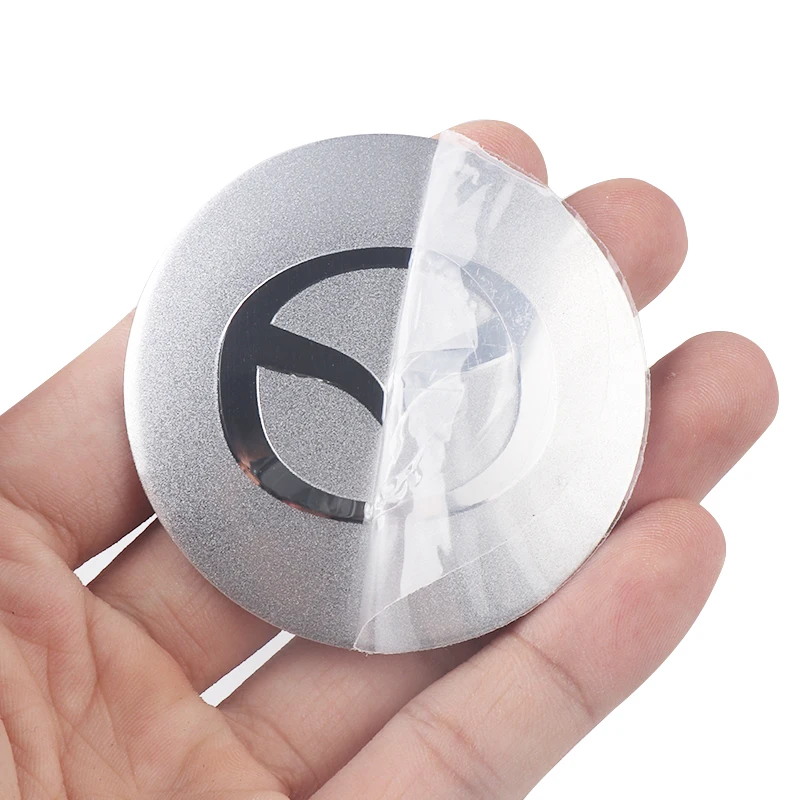 56/60MM Car Wheel Center Hub Caps Logo Cover Sticker Car Accessories For Mazda 3 5 6 Axela CX5 CX3 CX4 CX30 MS Atenza Demio CX7