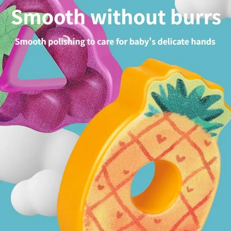 Giocattolo educativo Set corde frutta colorate per bambini che sviluppano capacità motorie, creatività e apprendimento