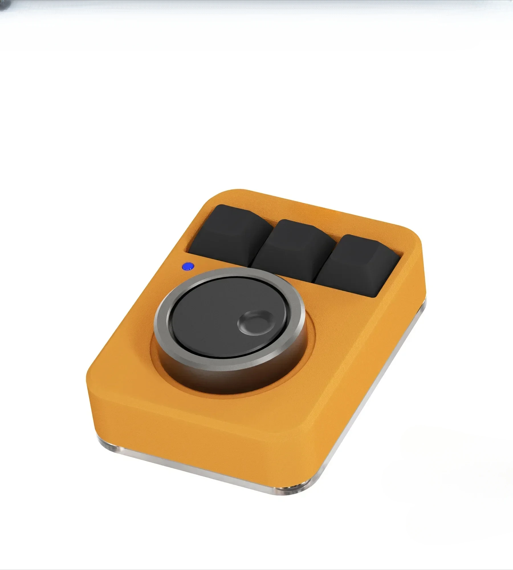 

Aluminum alloy double knob mechanical keyboard custom volume multimedia gift KB03-01