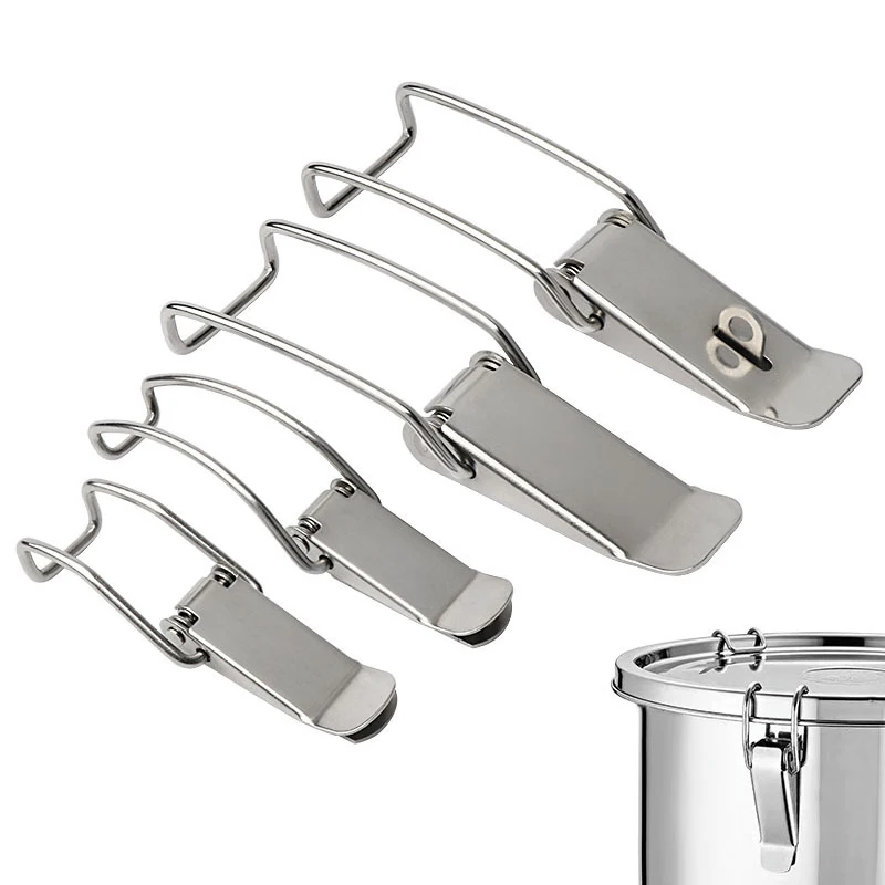 Nickel Plated Duck-Mouth Buckle Hook Lock Sealing Barrel for Sealed Pails Iron Material Barrel Lock Hardware Storage Containers